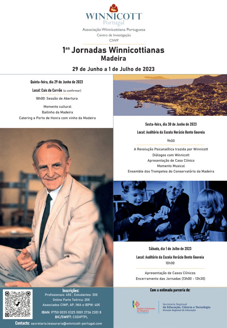1as Jornadas Winnicottianas - Madeira - 29 de Junho a 1 de Julho